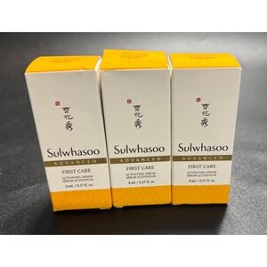 Lot of 3 Sulwhasoo First Care Activating Serum Advanced 8ml 0.27oz Travel Size